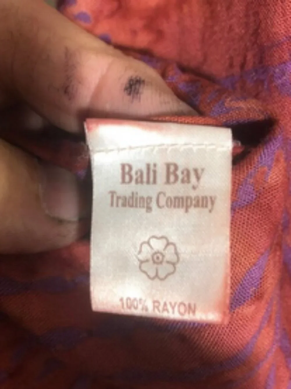 Vintage Bali Bay Rayon Sarong Scarf / Wrap – Handcrafted in Indonesia